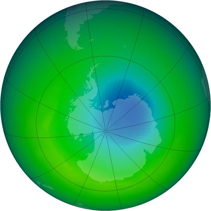 1984-November monthly mean Antarctic ozone
